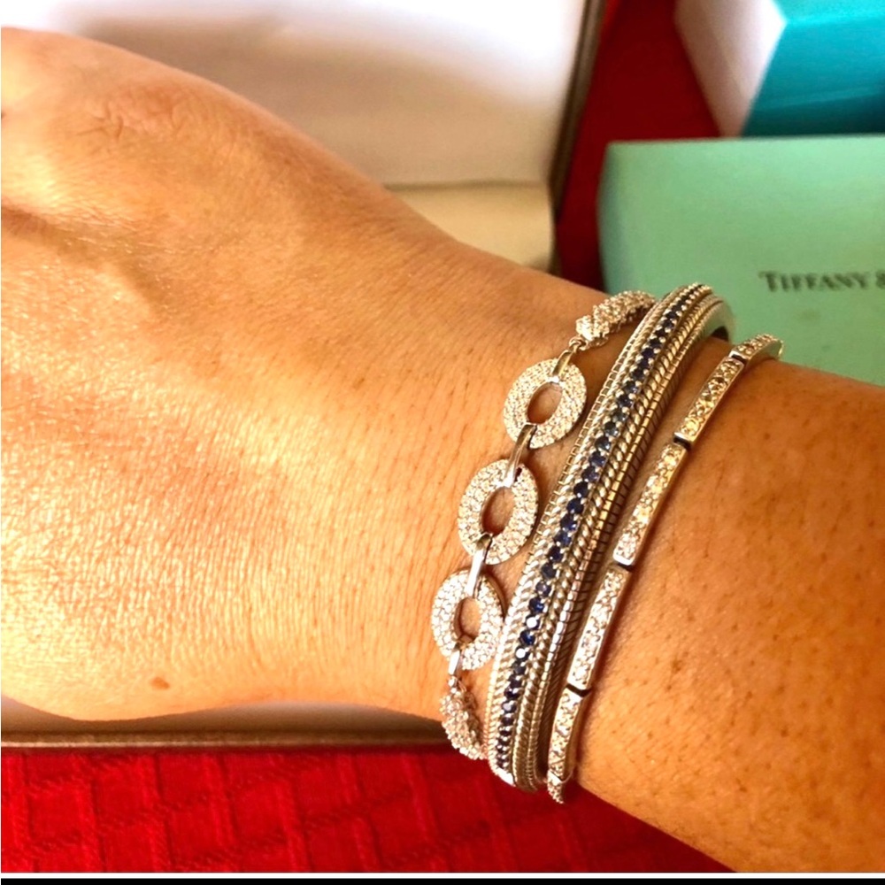 Judith Ripka Sterling Silver Bangle